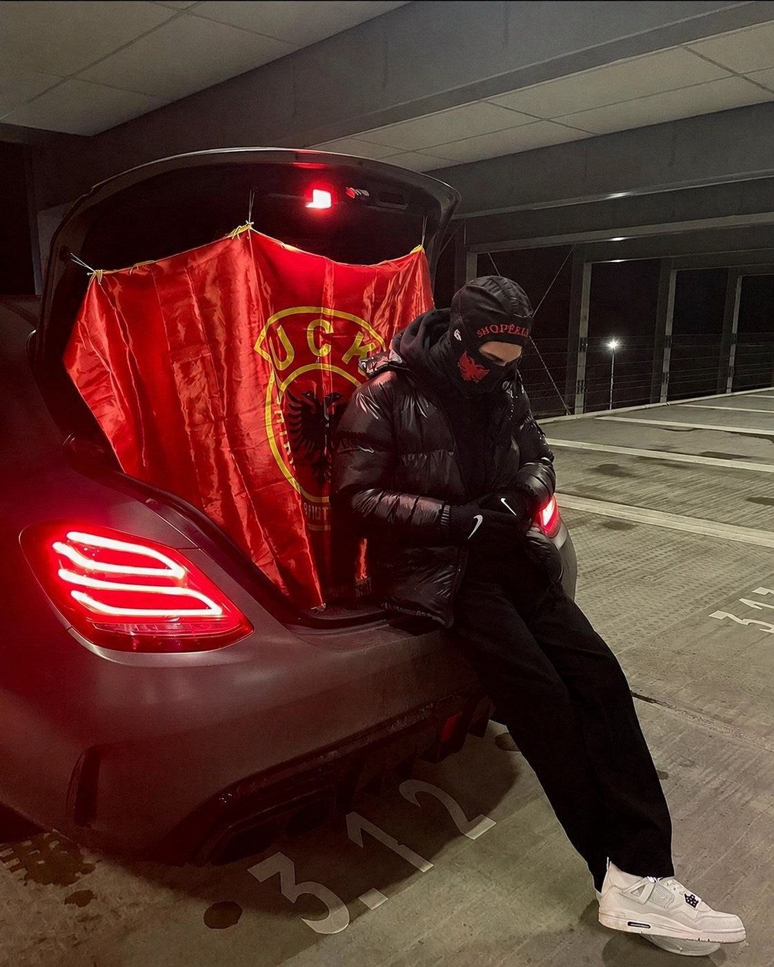 Albania ski mask worn